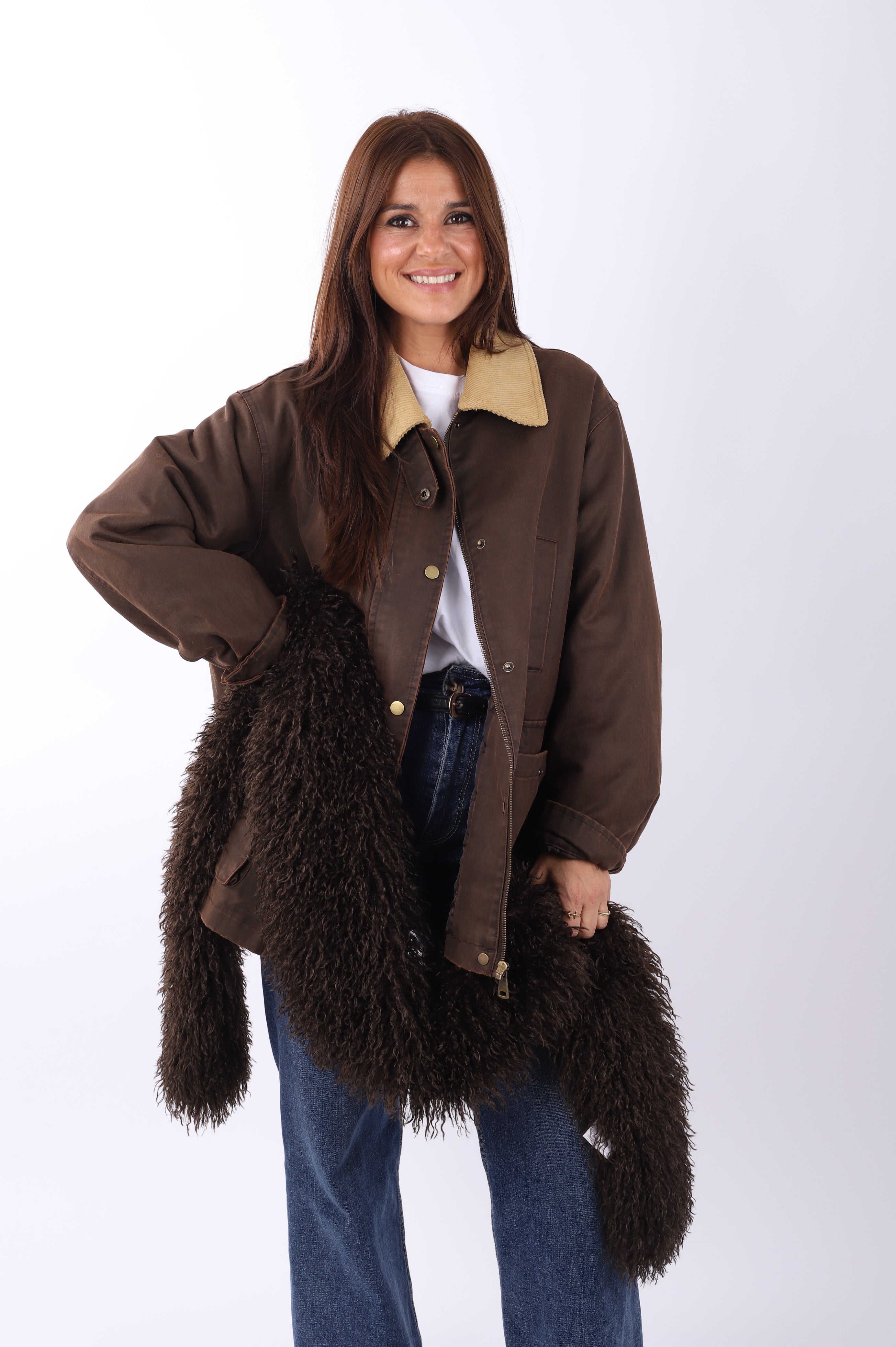 Chaqueta encerada "The One"