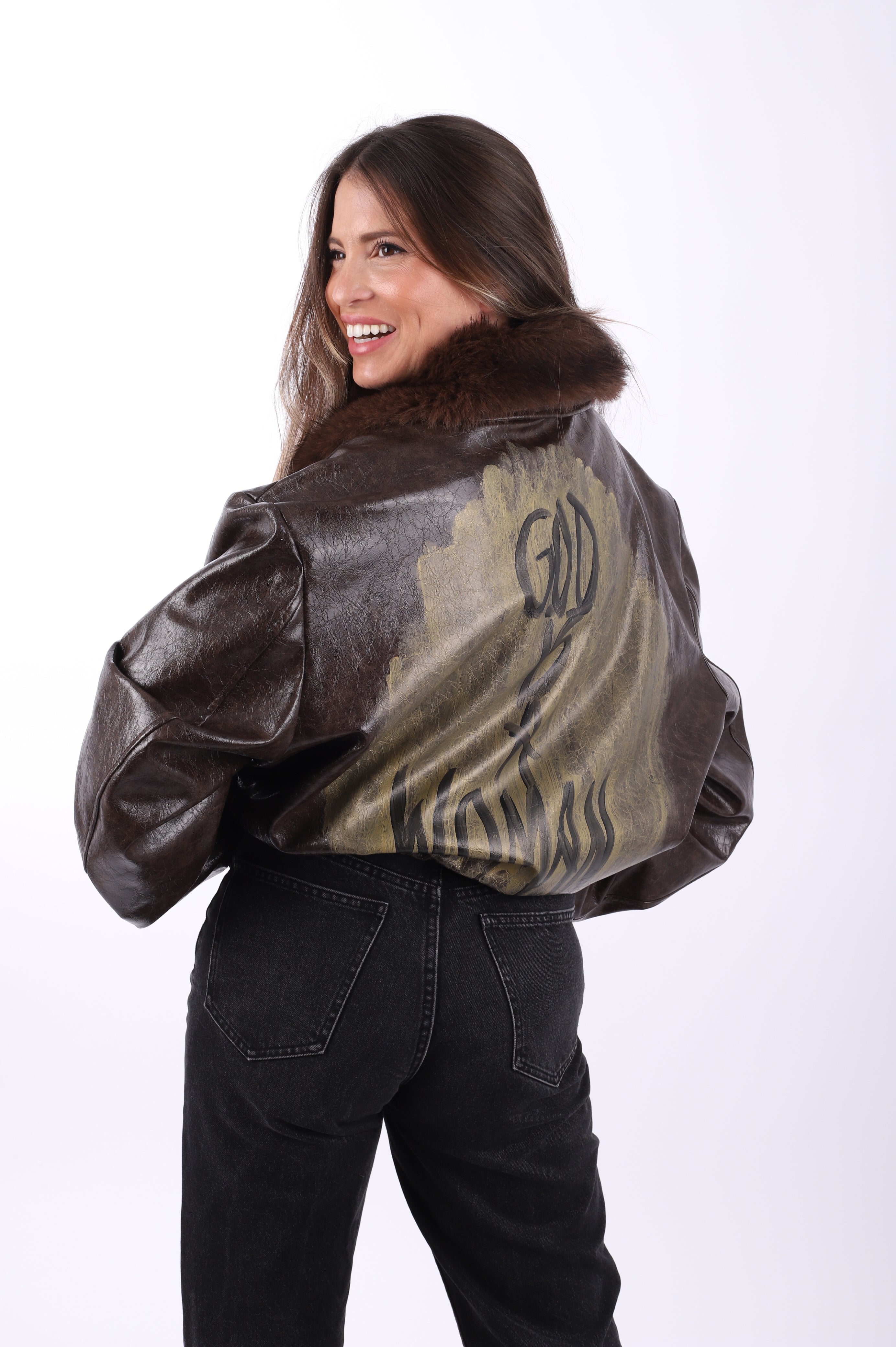 Chaqueta polipiel "Woman"