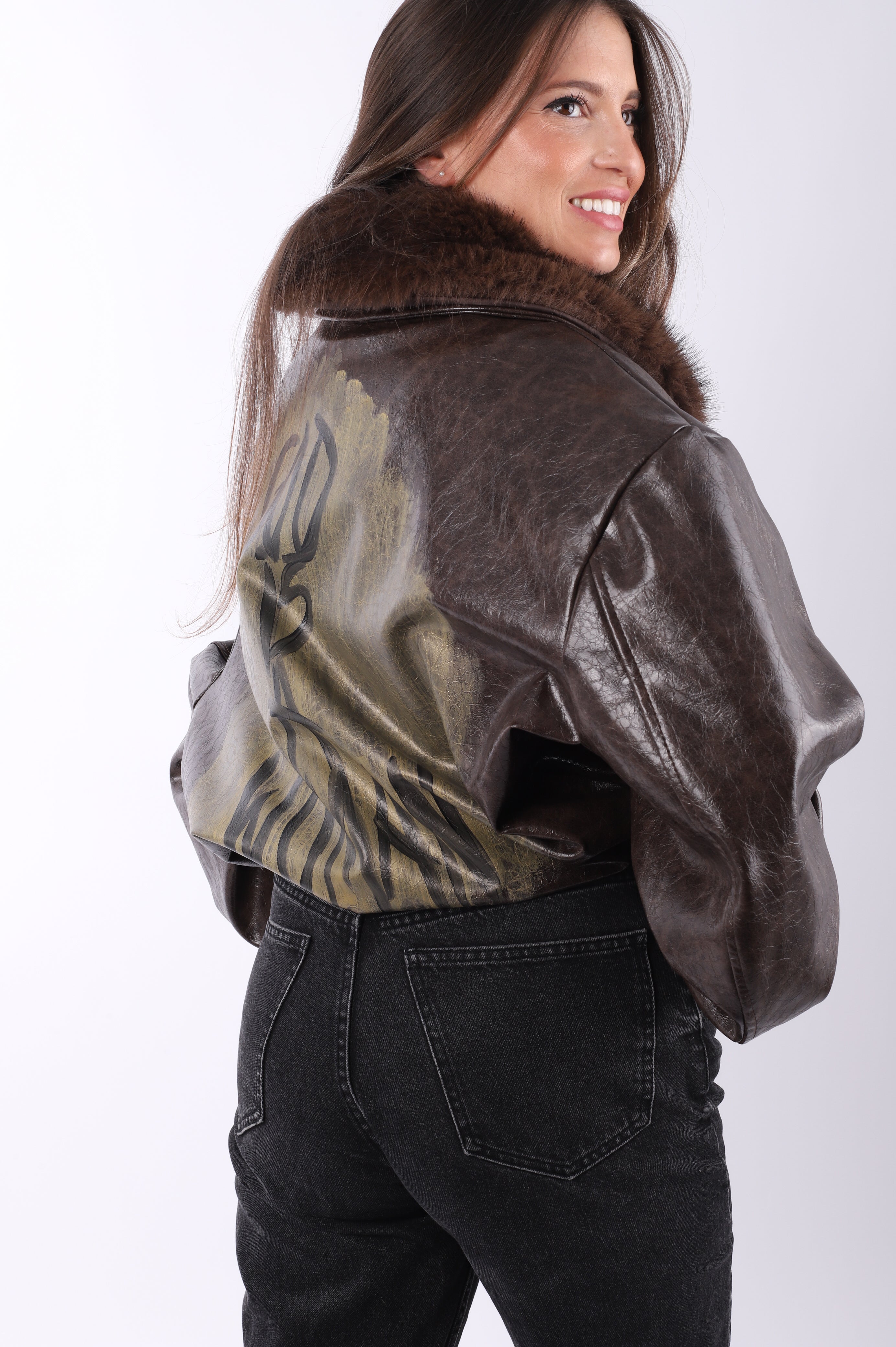 Chaqueta polipiel "Woman"