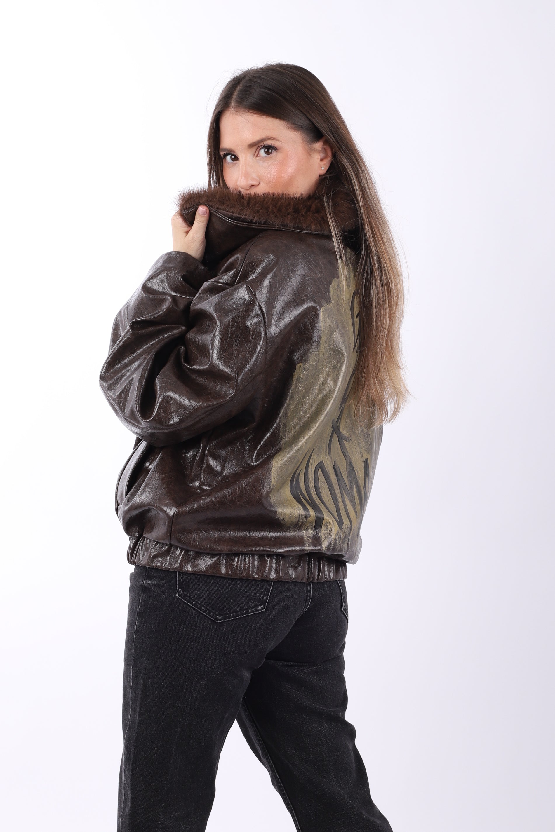 Chaqueta polipiel "Woman"