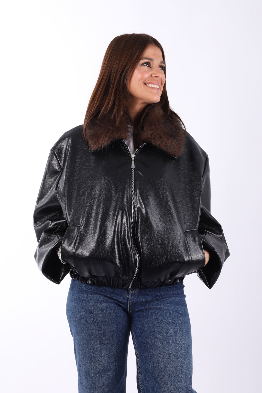 Chaqueta polipiel "The one"
