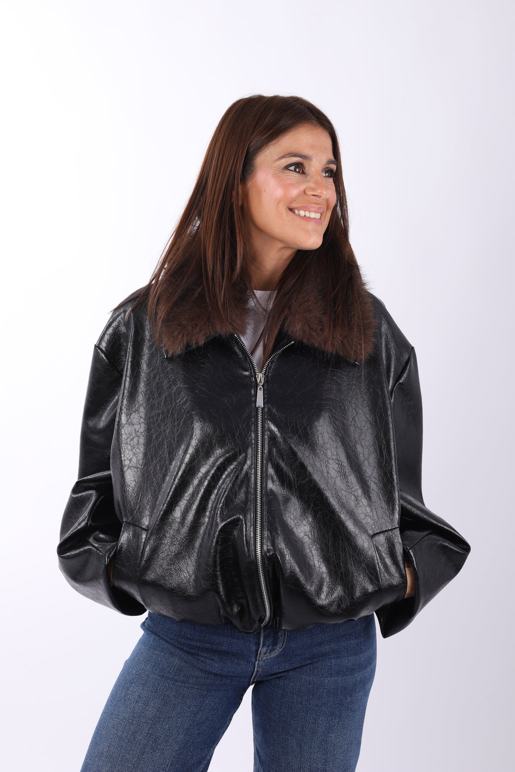 Chaqueta polipiel "The one"