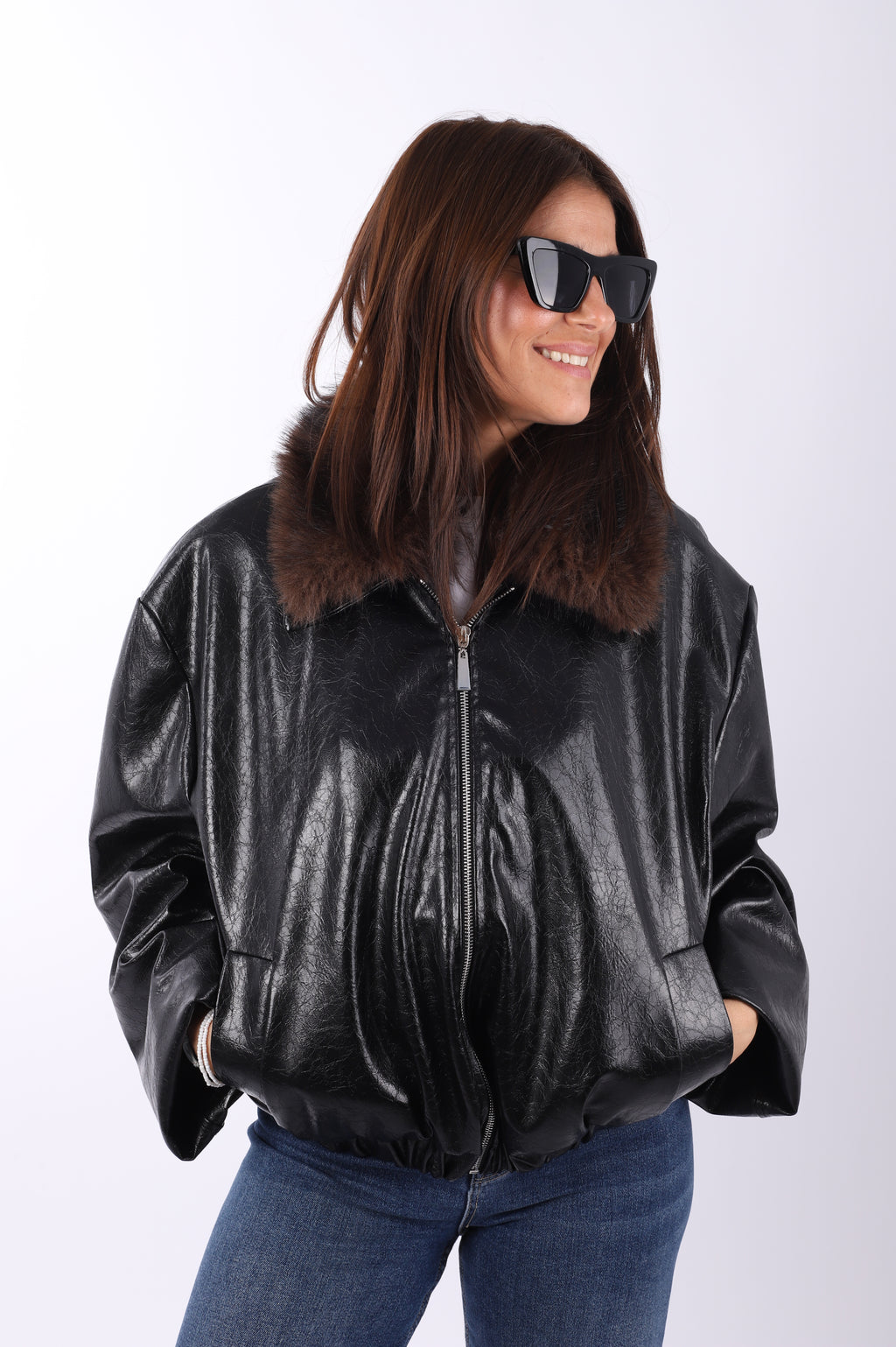 Chaqueta polipiel "The one"