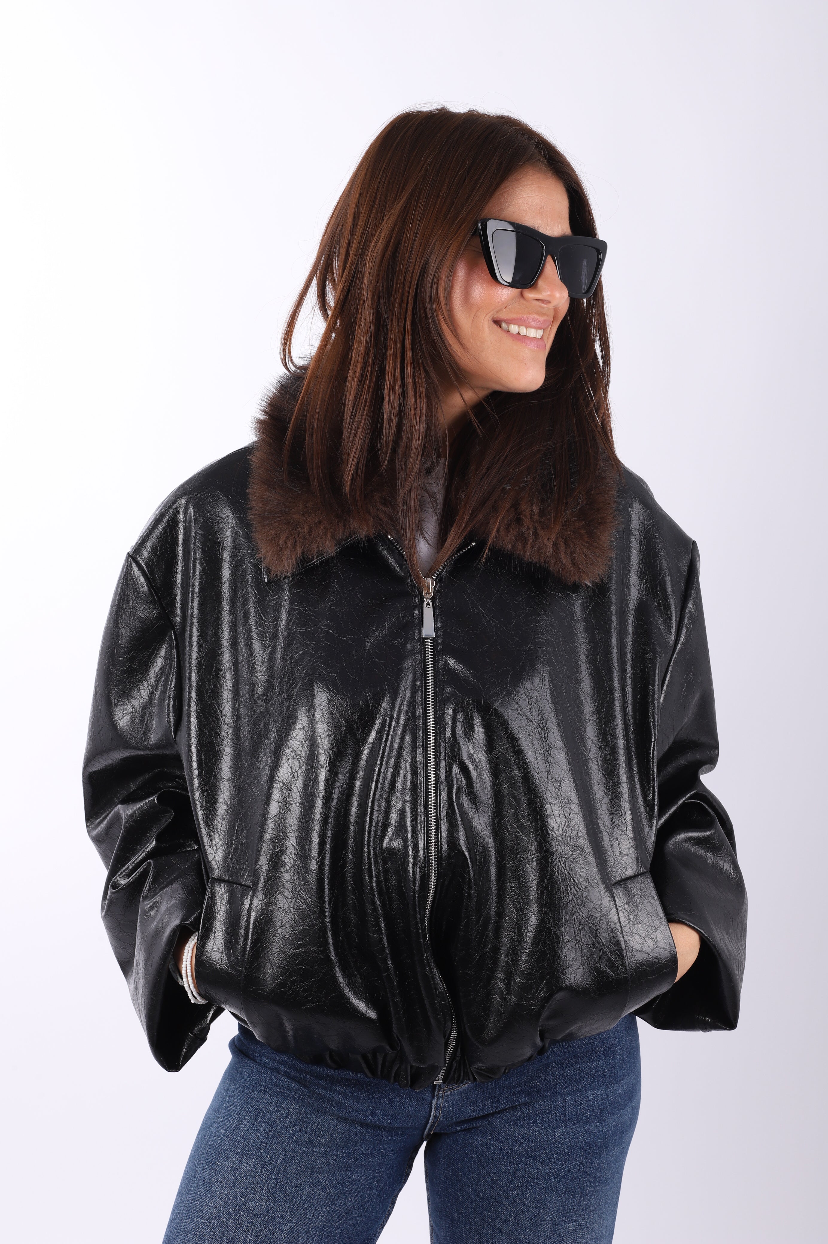 Chaqueta polipiel "The one"