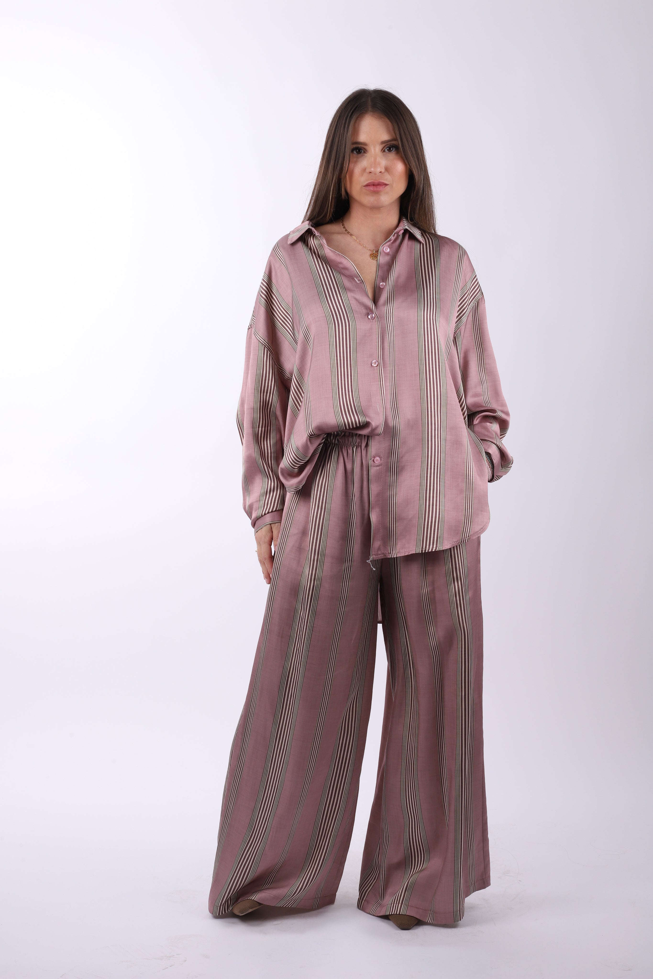 Conjunto pijamero rayas The one "Pink"