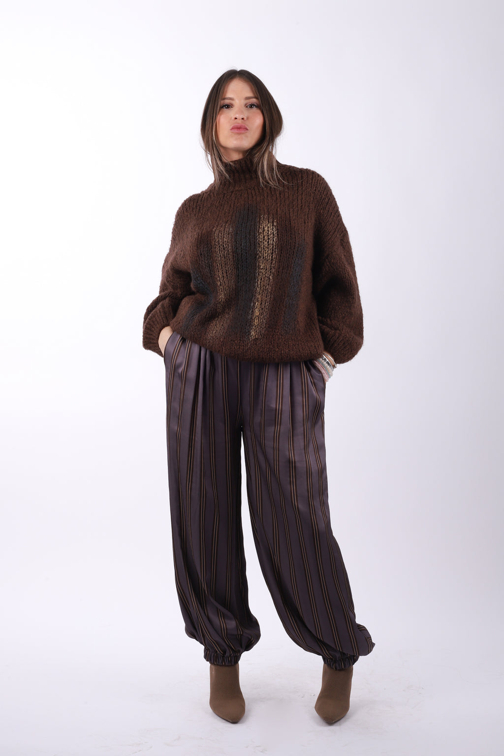 Conjunto bombacho jersey "Brown"