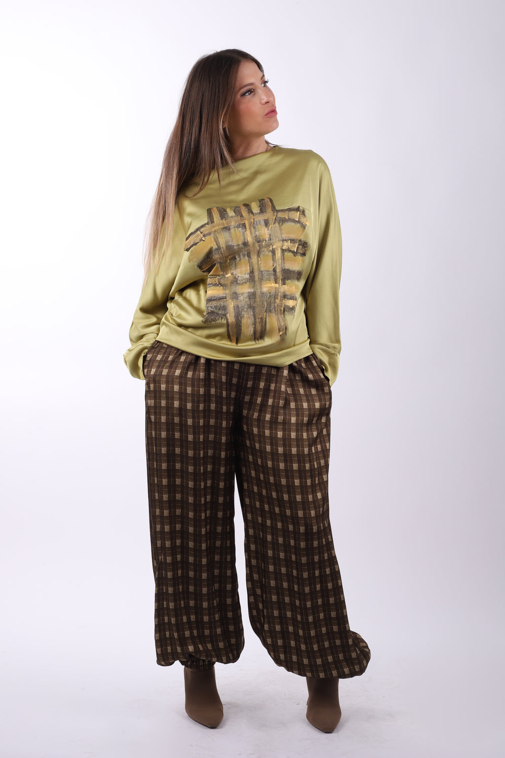 Conjunto bombacho camisa "Yellow"