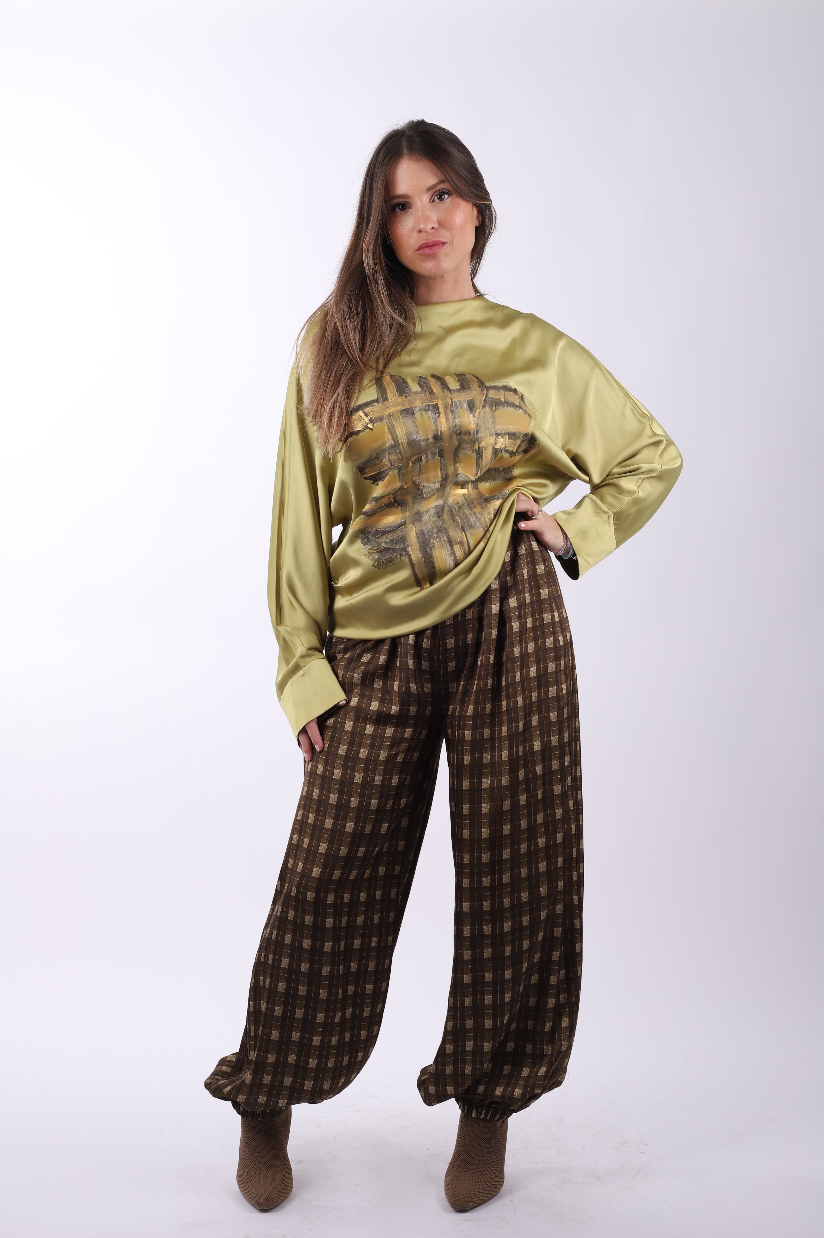 Conjunto bombacho camisa "Yellow"