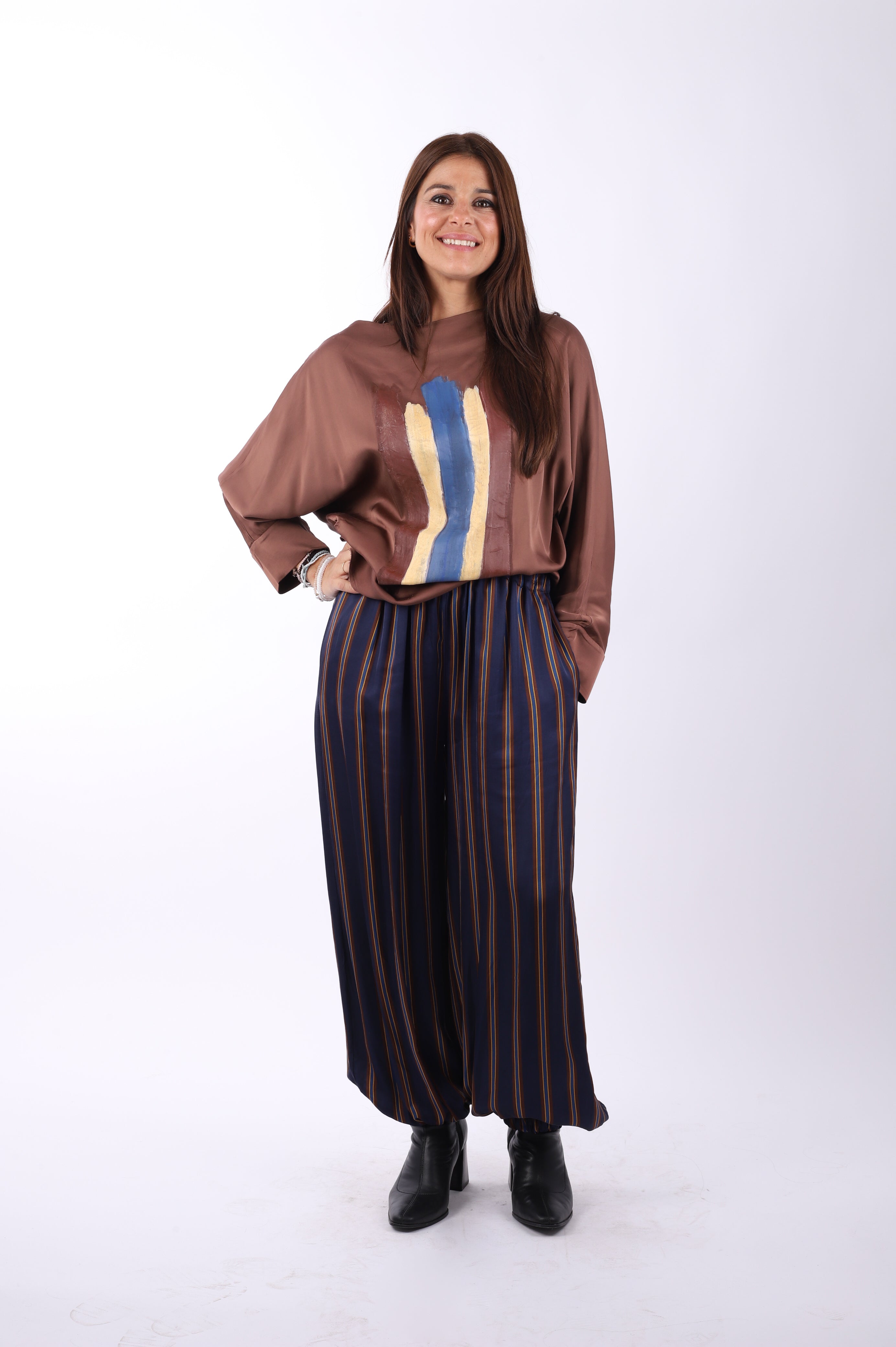 Conjunto bombacho camisa "Brown"