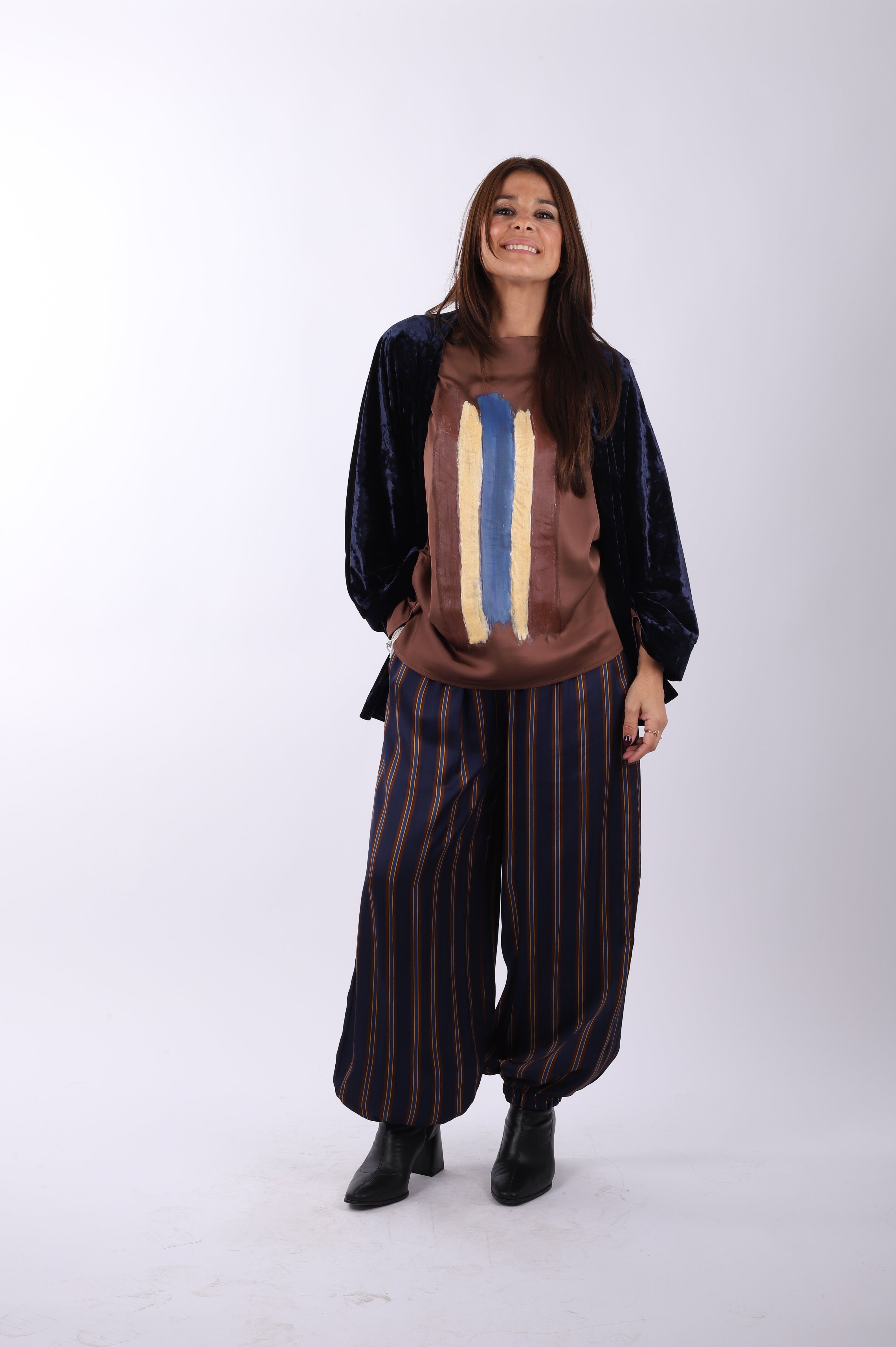 Kimono terciopelo "Blue"