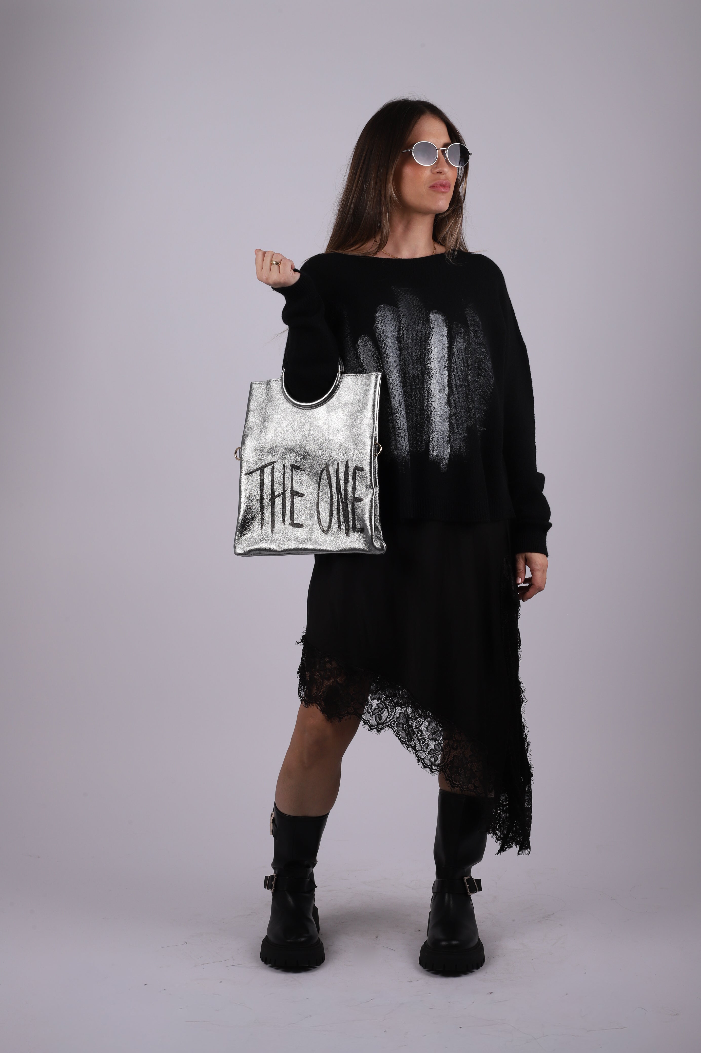 Bolso cartera "The One" Silver