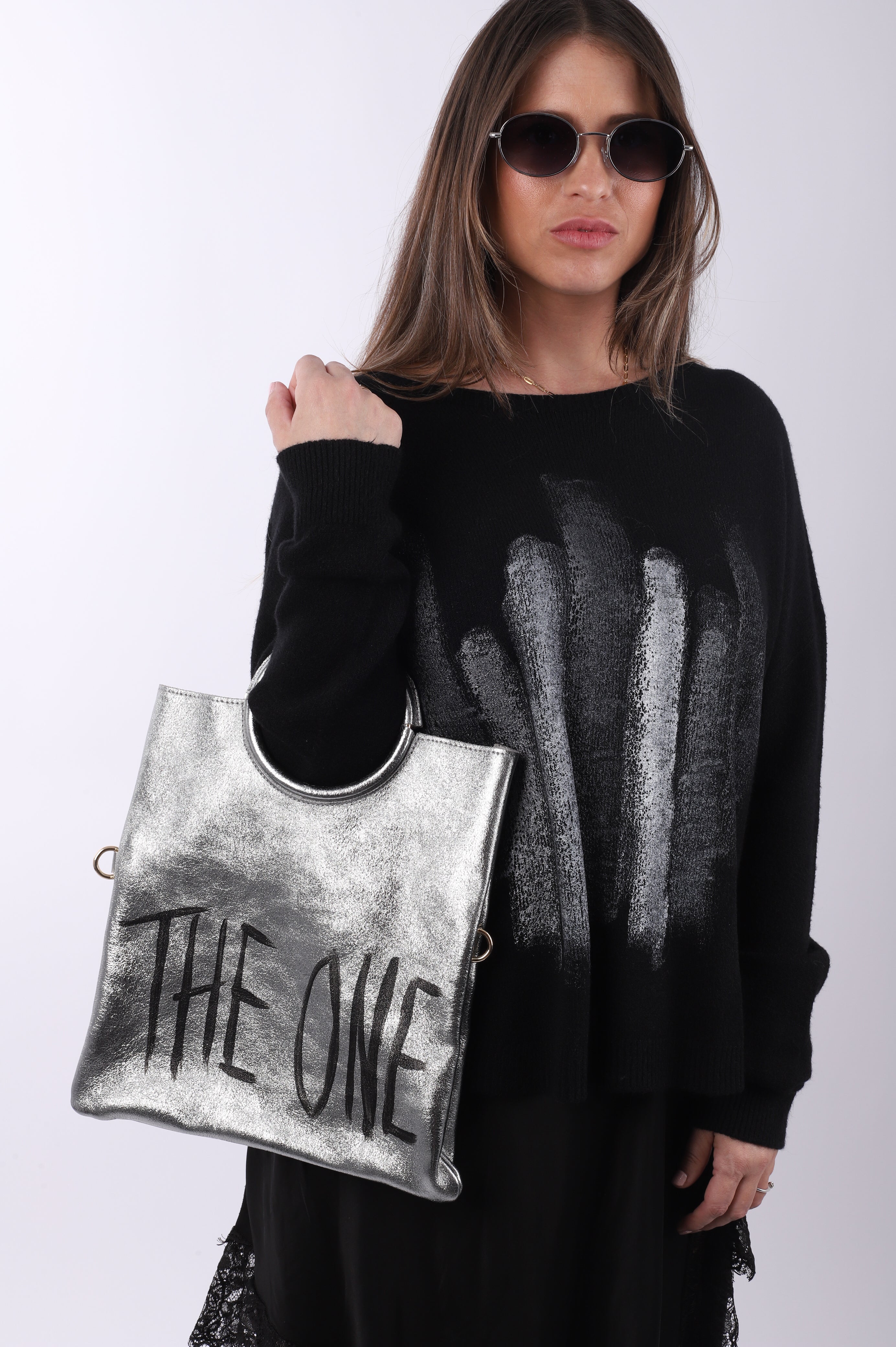 Bolso cartera "The One" Silver