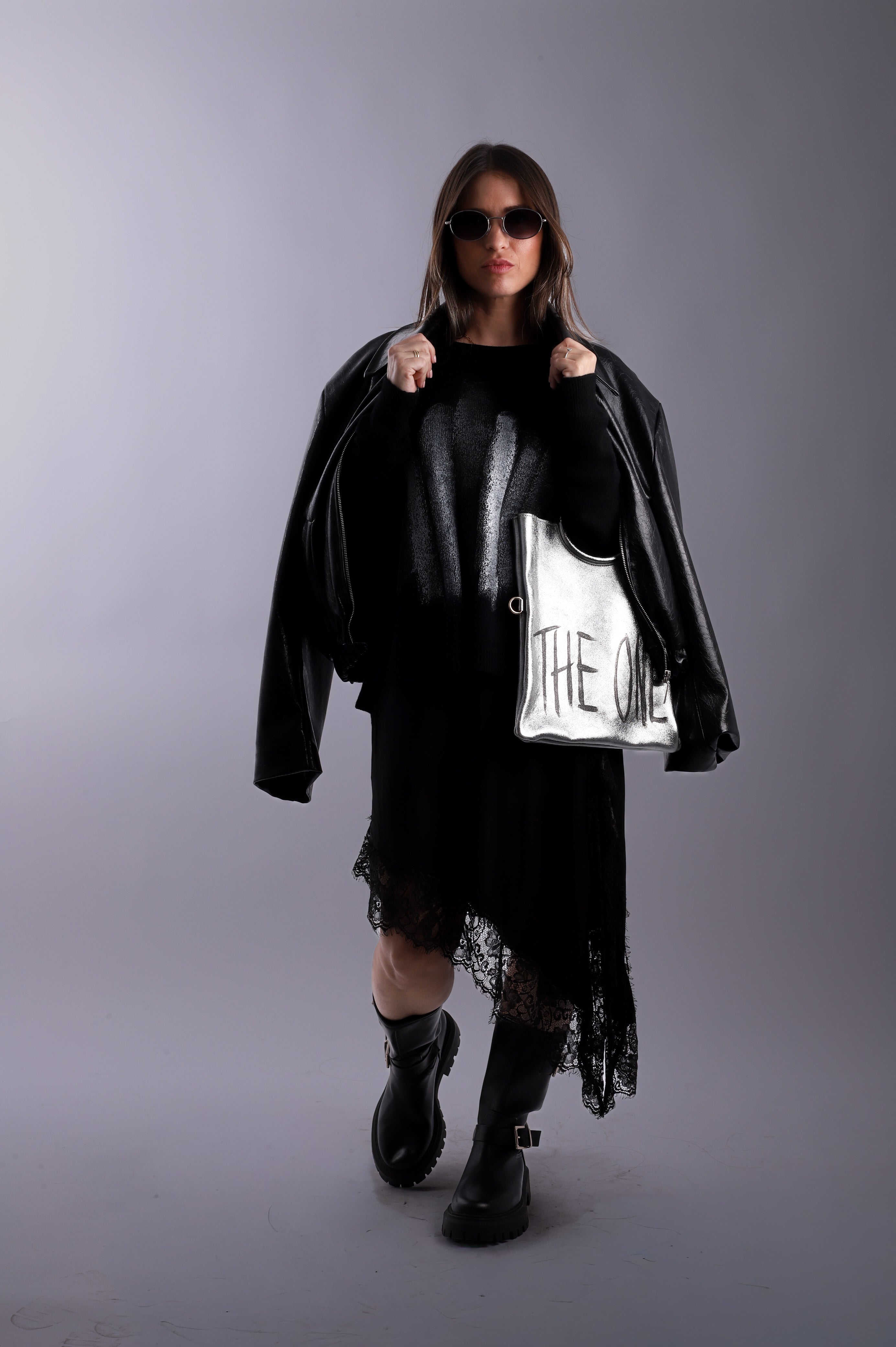 Bolso cartera "The One" Silver