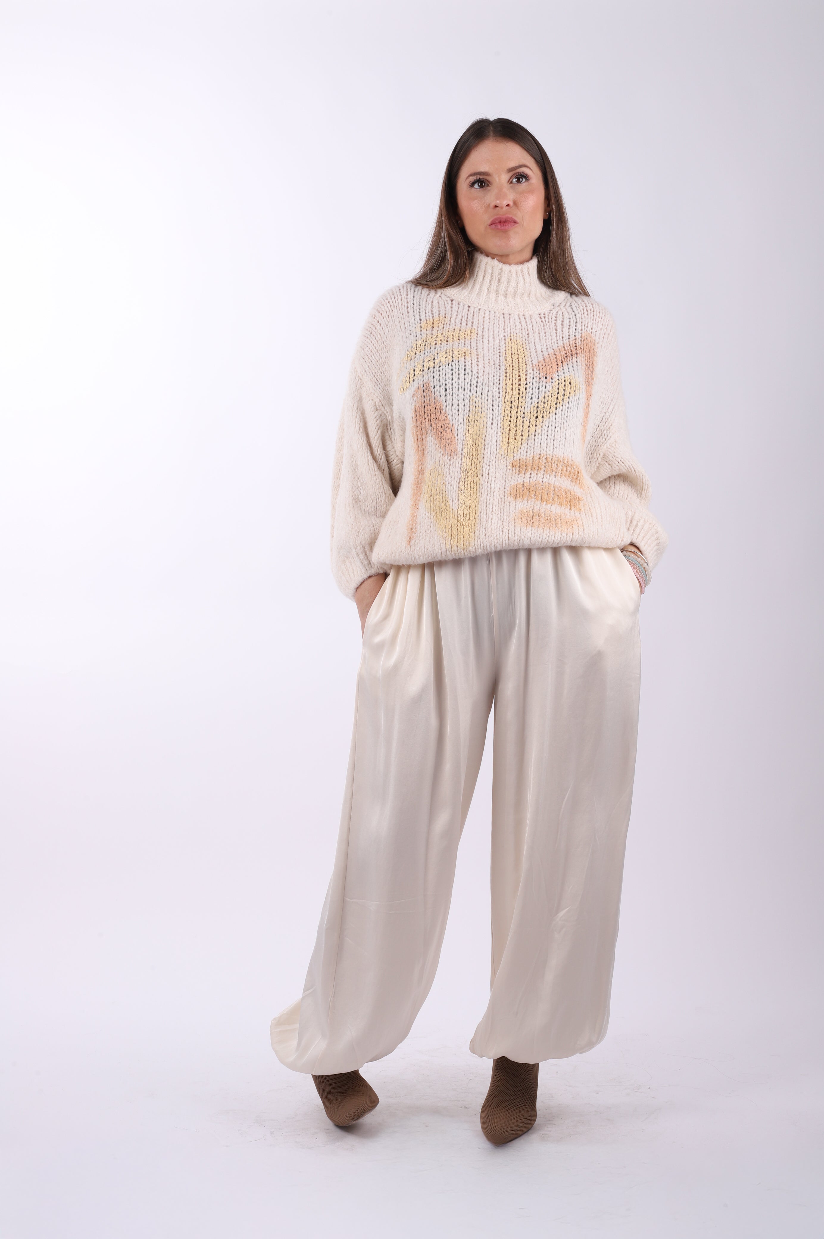 Conjunto bombacho jersey "White"