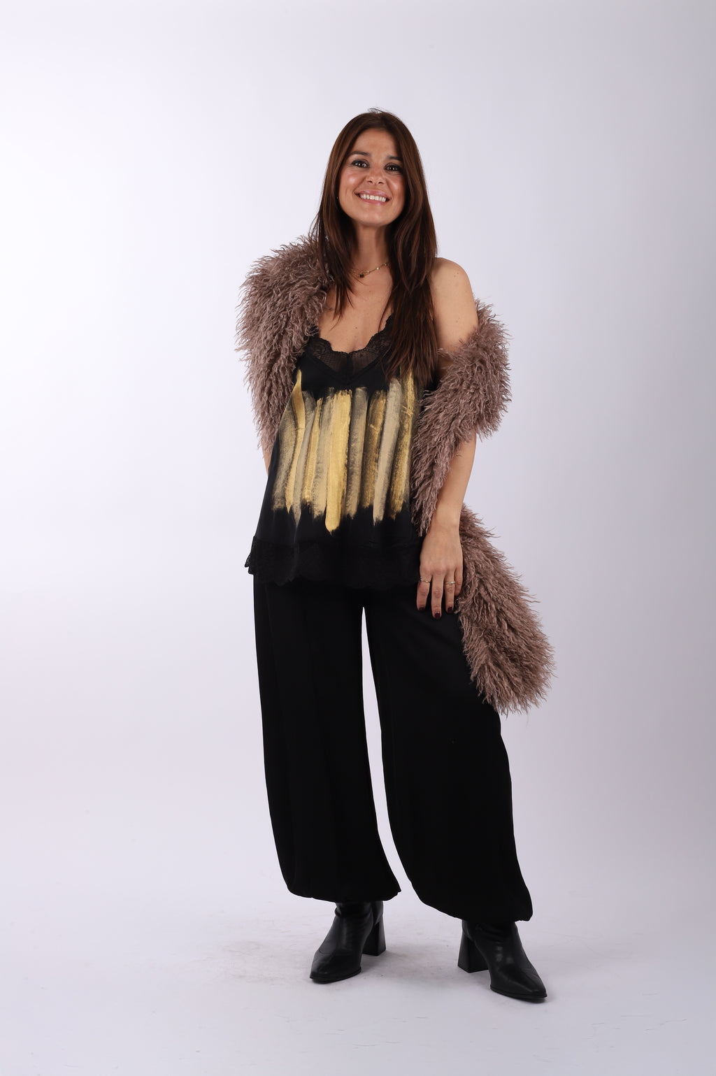 Conjunto bombacho lencero "Black"