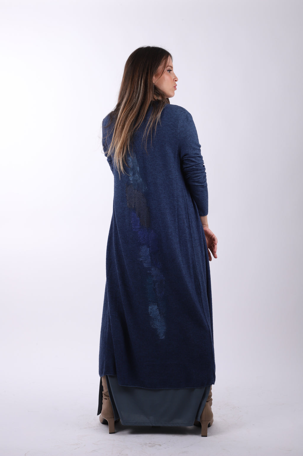 Vestido seda fria "Blue"