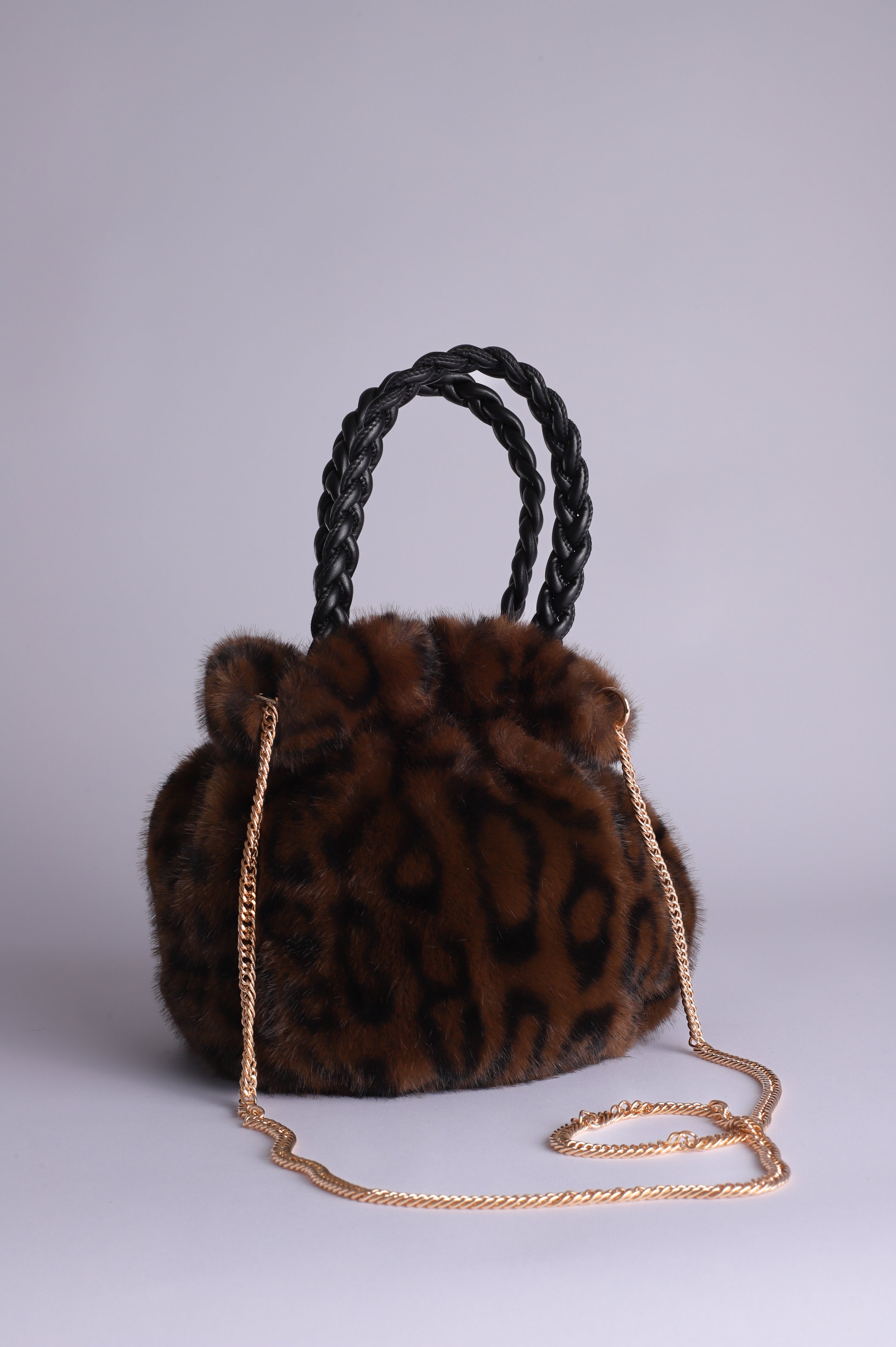 Bolso bombonera animal print