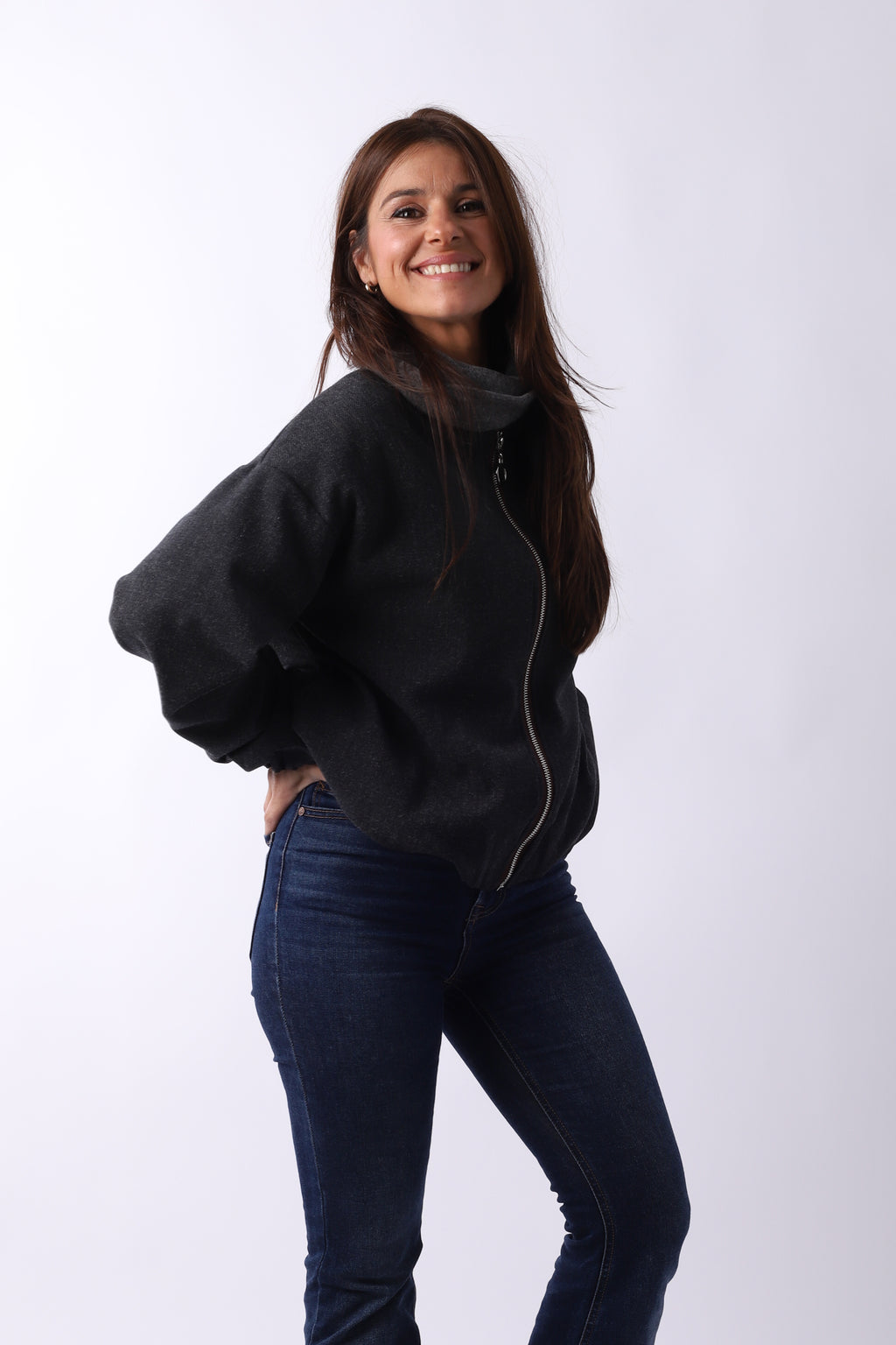 Bomber paño "Grey"