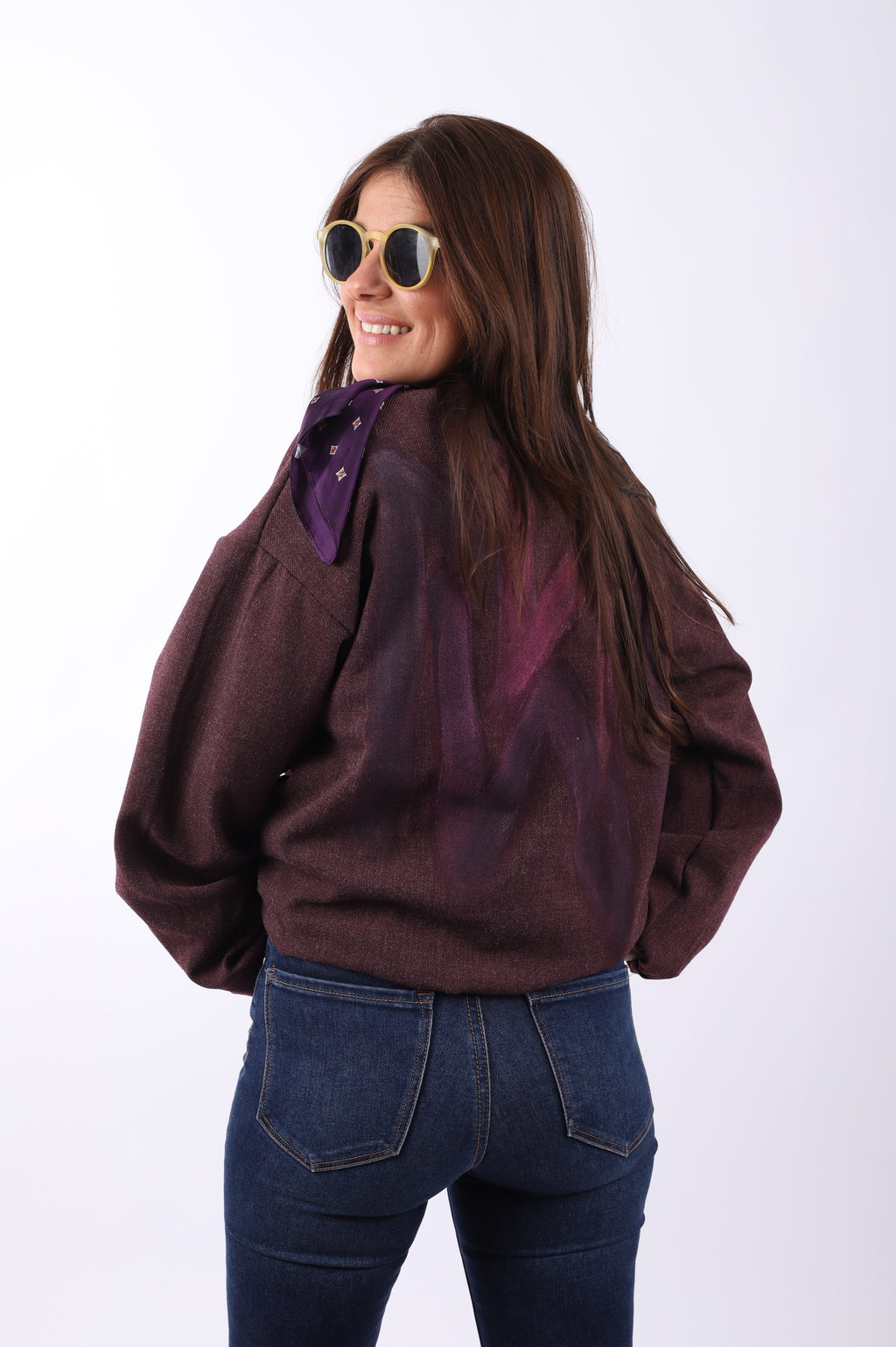 Bomber paño "Burgundi"