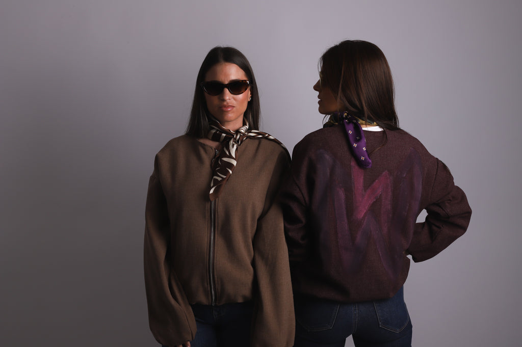 Bomber paño "Burgundi"