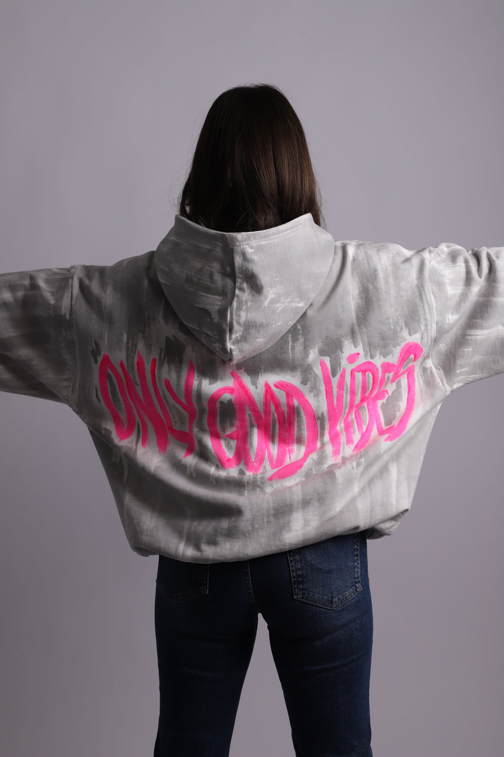 Sudadera capucha "Good Vibes"