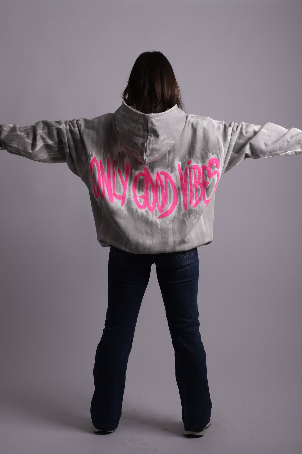 Sudadera capucha "Good Vibes"