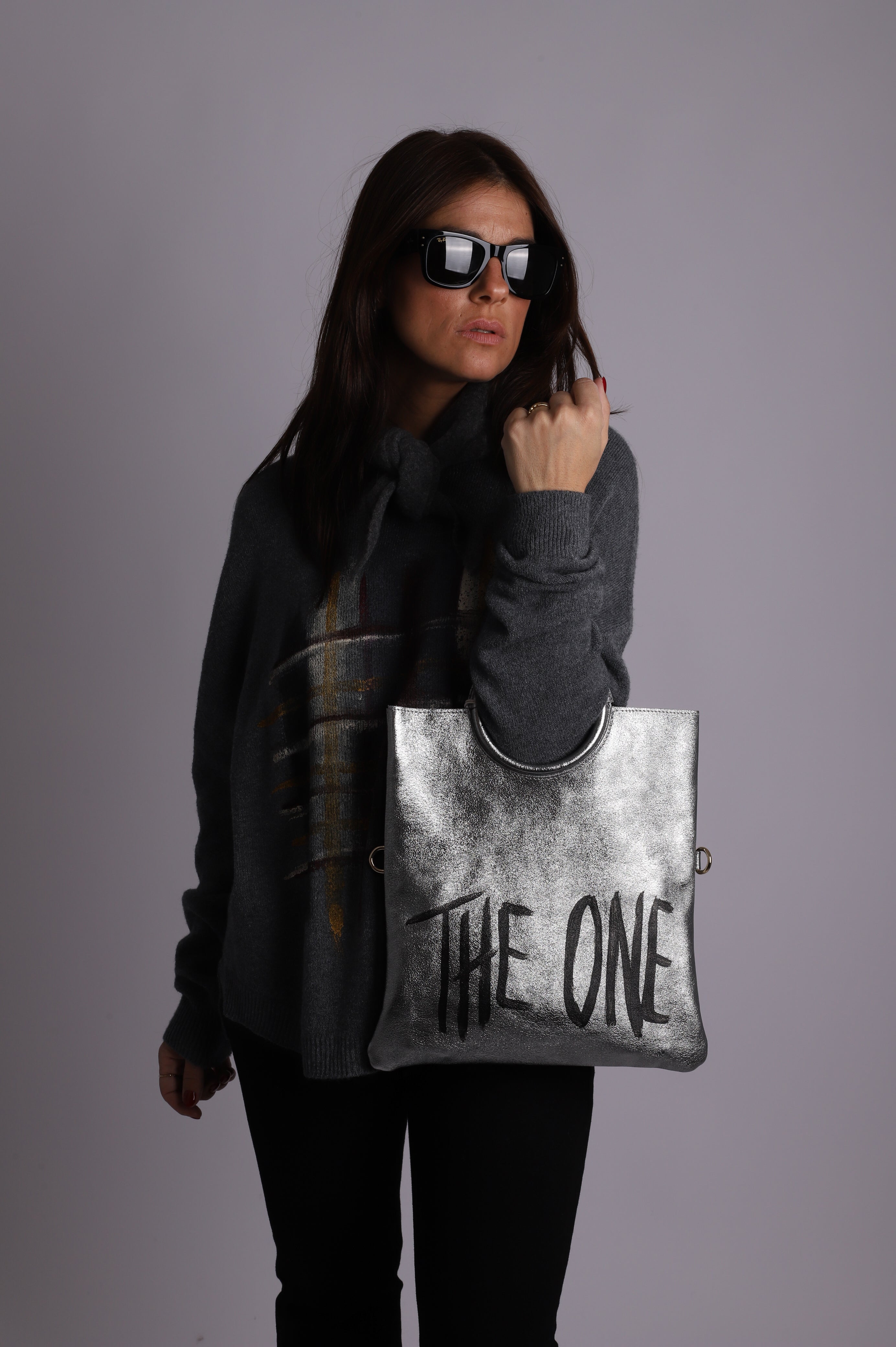 Bolso cartera "The One" Silver