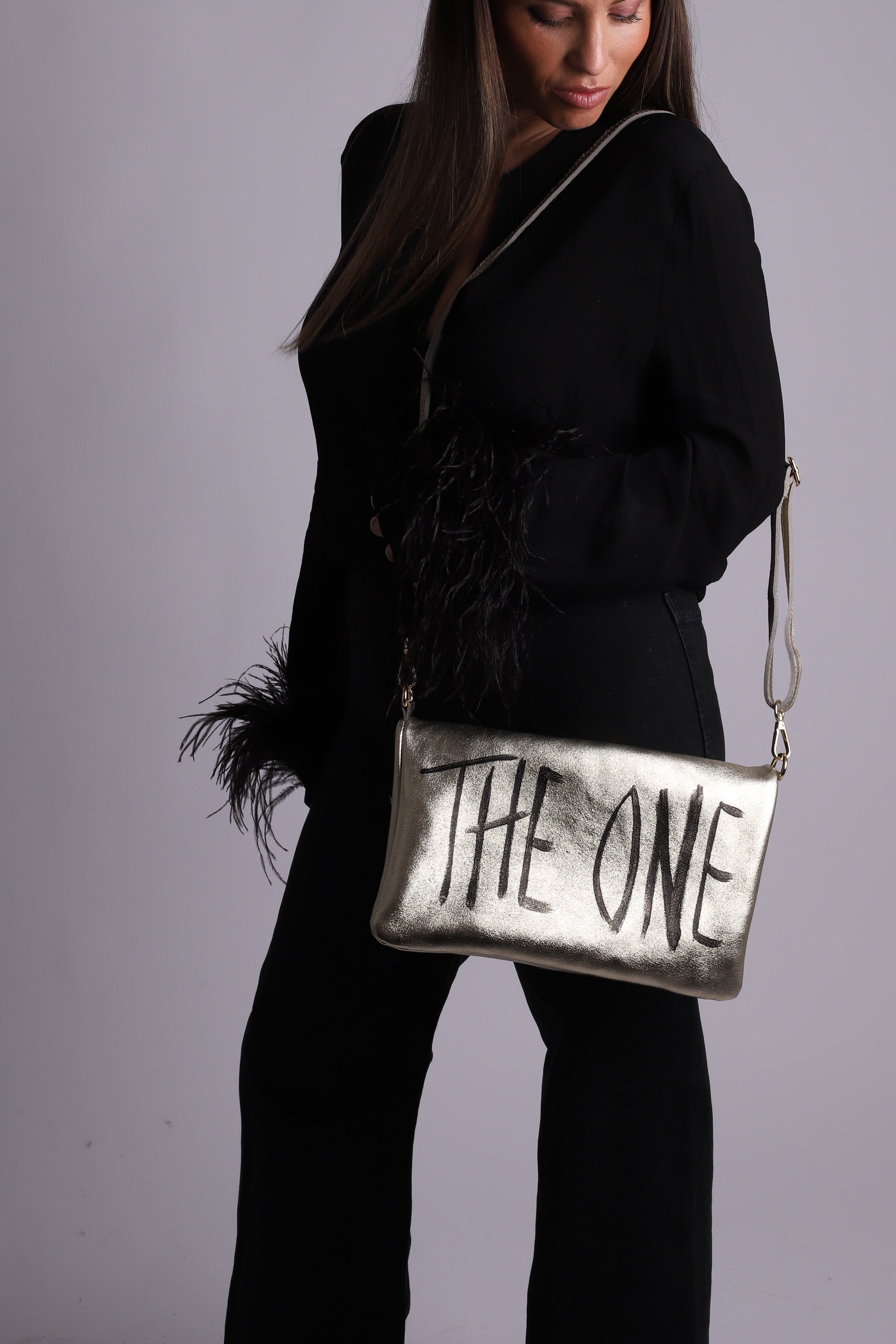 Bolso cartera "The One" Gold